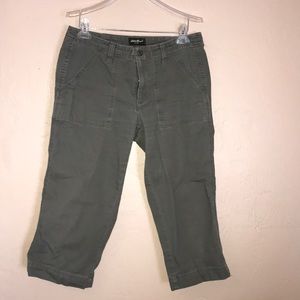 Army green mid length pants!!